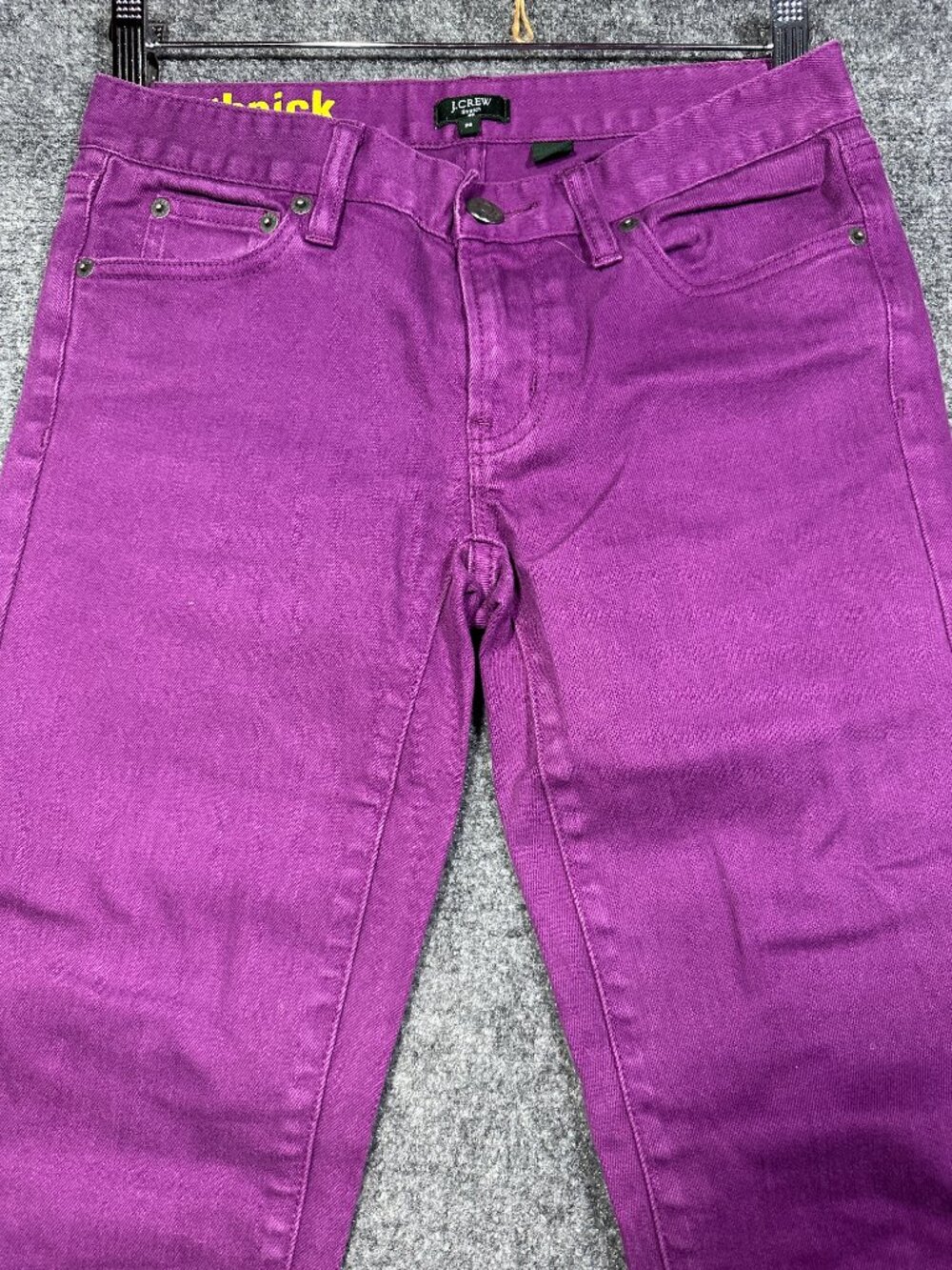 J Crew Jeans Womens 26 Toothpick Purple Cotton Stretch Skinny Pockets - Picture 3 of 9